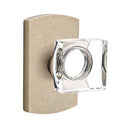 Emtek Modern Square Glass Knob with
