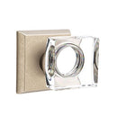 Emtek Modern Square Glass Knob with