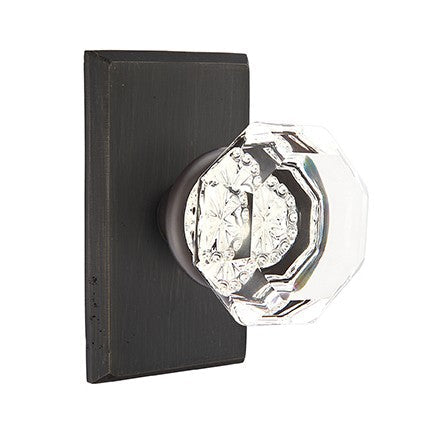 Emtek Old Town Glass Knob Concealed Screws with