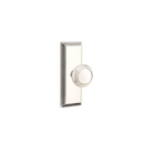 Emtek Norwich Knob  Concealed Screws With 7” Wilshire SidePlate