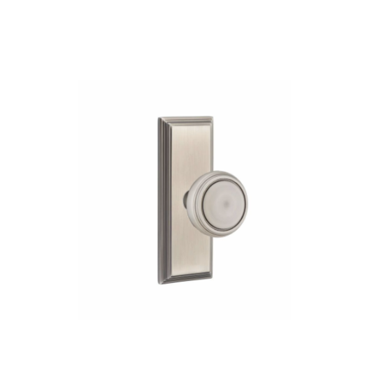 Emtek Norwich Knob  Concealed Screws With 7” Wilshire SidePlate