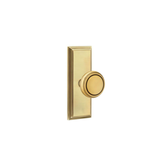 Emtek Norwich Knob  Concealed Screws With 7” Wilshire SidePlate