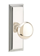 Emtek Providence Knob With 7” Wilshire SidePlate