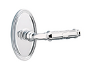 Emtek Ribbon & Reed Lever Concealed Screws with Oval Rosette
