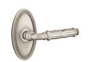 Emtek Ribbon & Reed Lever Concealed Screws with Oval Rosette