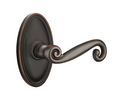 Emtek Rustic Lever Concealed Screws with Oval Rosette