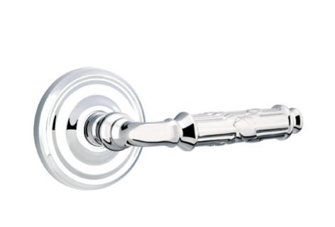 Emtek Ribbon & Reed Lever Concealed Screws with Regular Rosette