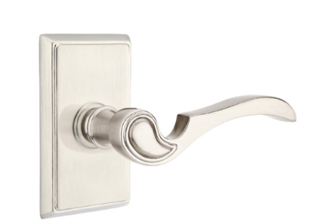 Emtek Coventry Lever Concealed Screws with Rectangular Rosette