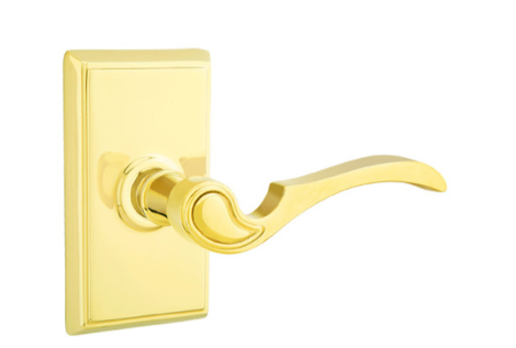 Emtek Coventry Lever Concealed Screws with Rectangular Rosette