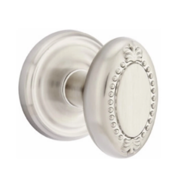 Emtek Beaded Egg Knob With Regular Rosette