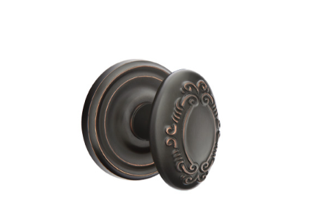 Emtek Victoria Knob With Regular Rosette