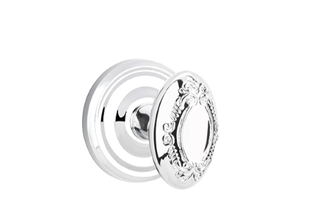 Emtek Victoria Knob Concealed Screws With Regular Rosette