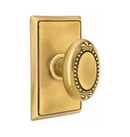 Emtek Beaded Egg Knob Concealed Screws With Rectangular Rosette