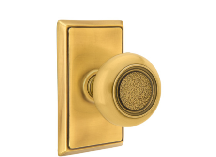 Emtek Belmont Knob With Rectangular Rosette