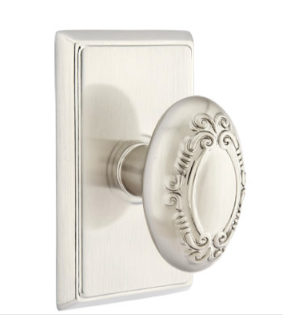 Emtek Victoria Knob Concealed Screws With Rectangular Rosette