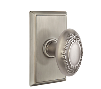 Emtek Victoria Knob Concealed Screws With Rectangular Rosette