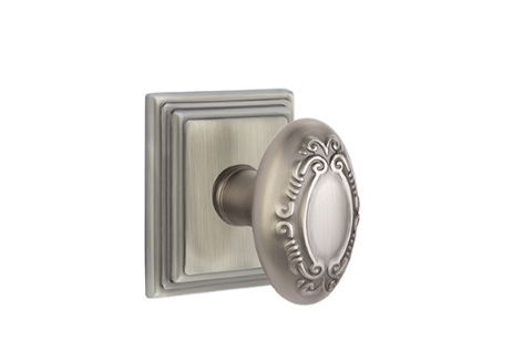 Emtek Victoria Knob Concealed Screws With Wilshire Rosette