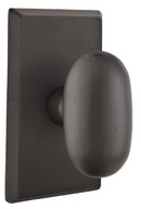 Emtek Sandcast Bronze Egg Knob with