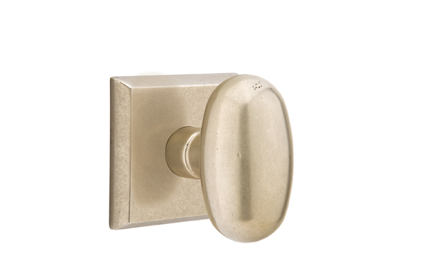 Emtek Sandcast Bronze Egg Knob Concealed Screws with