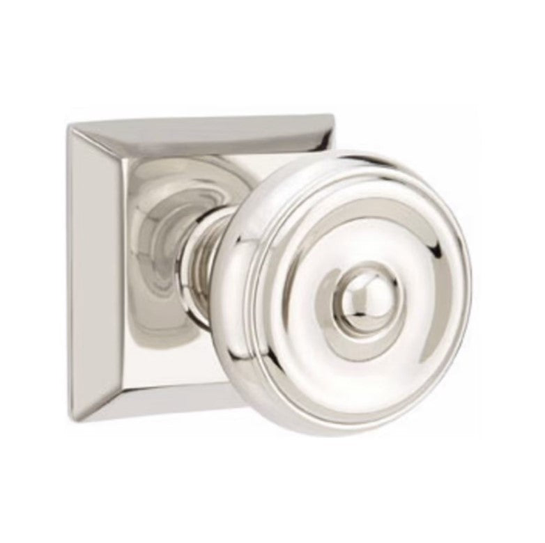 Emtek Waverly Knob Concealed Screws With Quincy Rosette