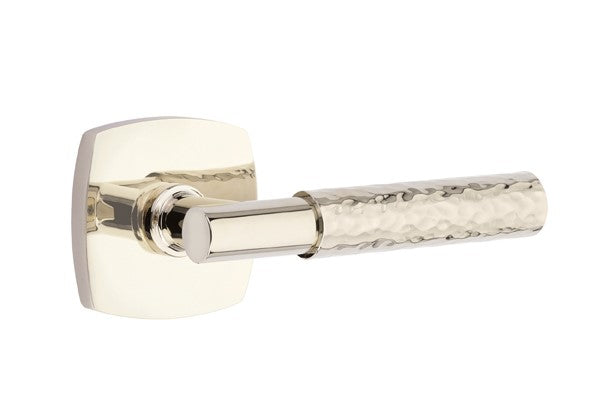 Emtek Select T-BAR Hammered Lever Concealed Screws with Urban Modern Rosette