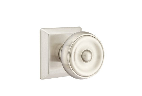 Emtek Waverly Knob With Quincy Rosette