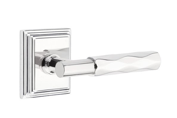 Emtek Select T-BAR Tribeca Lever with Wilshire Rosette