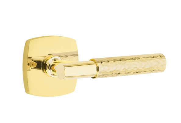 Emtek Select T-BAR Hammered Lever Concealed Screws with Urban Modern Rosette