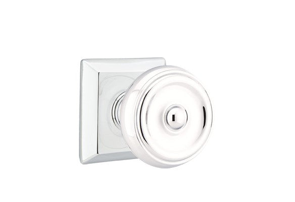 Emtek Waverly Knob Concealed Screws With Quincy Rosette