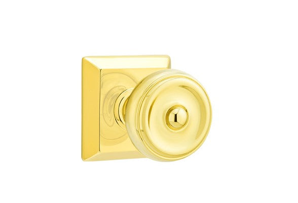 Emtek Waverly Knob Concealed Screws With Quincy Rosette