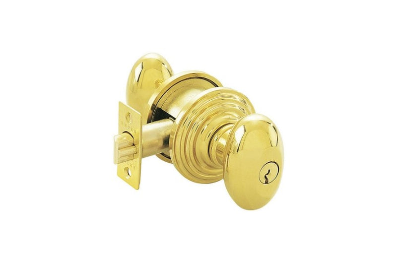 Emtek Egg Knob Key In Knob Lockset Single Cylinder with Regular Rosette