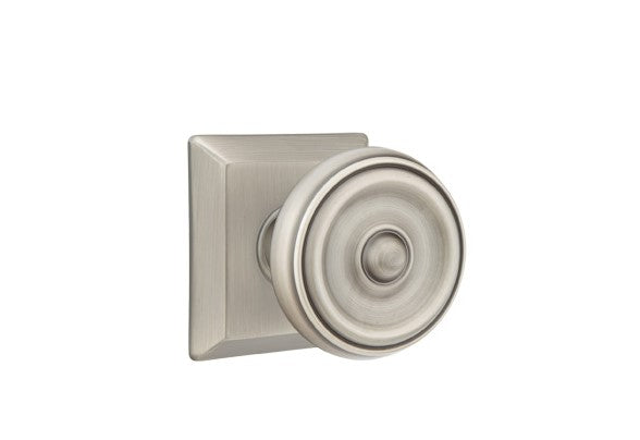 Emtek Waverly Knob Concealed Screws With Quincy Rosette