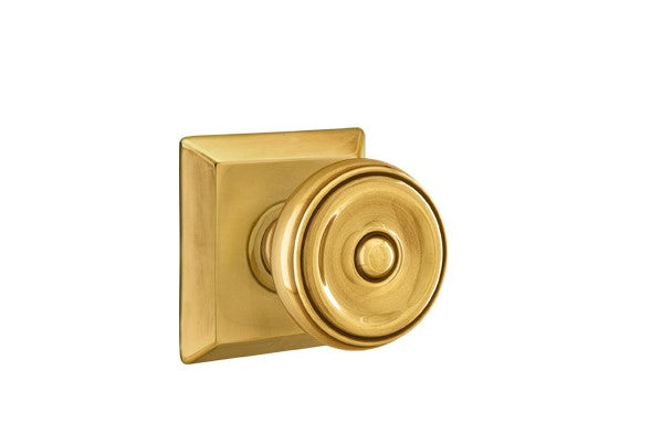 Emtek Waverly Knob Concealed Screws With Quincy Rosette