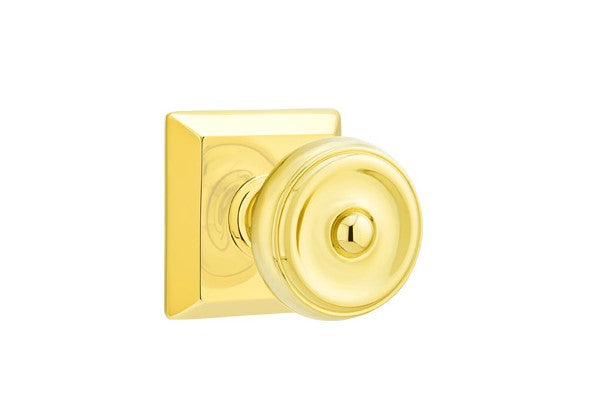 Emtek Waverly Knob Concealed Screws With Quincy Rosette