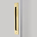Emtek Modern Rectangular Flush Pulls For 12" C-to-C Appliance Pull