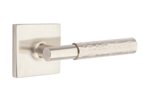 Emtek Select T-BAR Hammered Lever Concealed Screws with Square Rosette