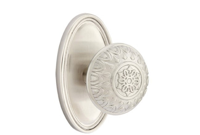 Emtek Lancaster Knob With Oval Rosette