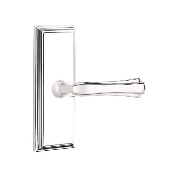 Emtek Wembley Lever with 7” Wilshire Sideplate