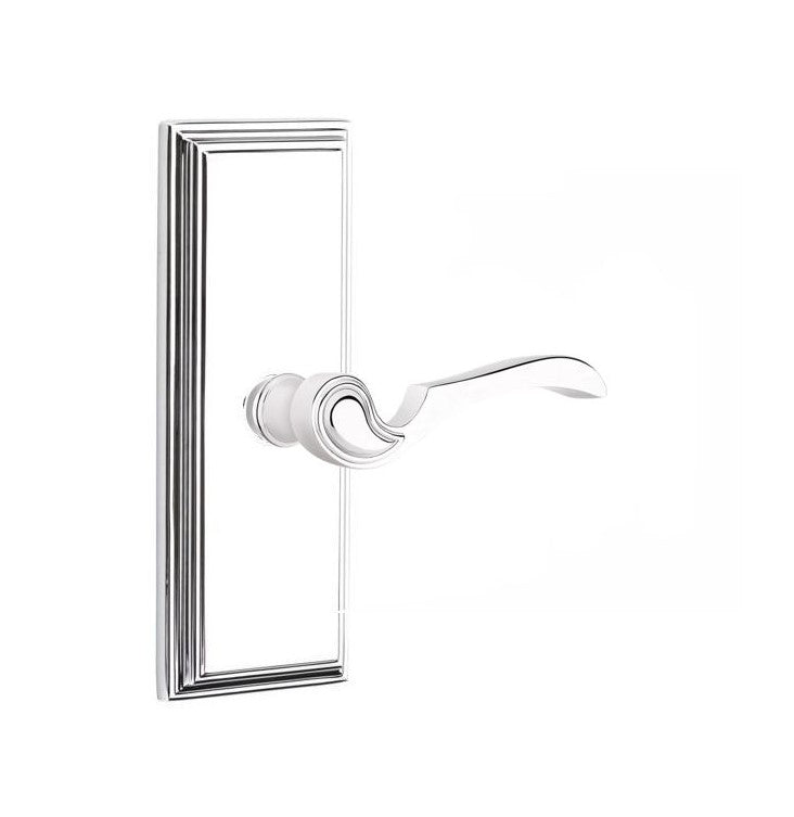 Emtek Coventry Lever Concealed Screws with 7” Wilshire Sideplate