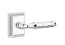 Emtek Ribbon & Reed Lever Concealed Screws with Wilshire Rosette