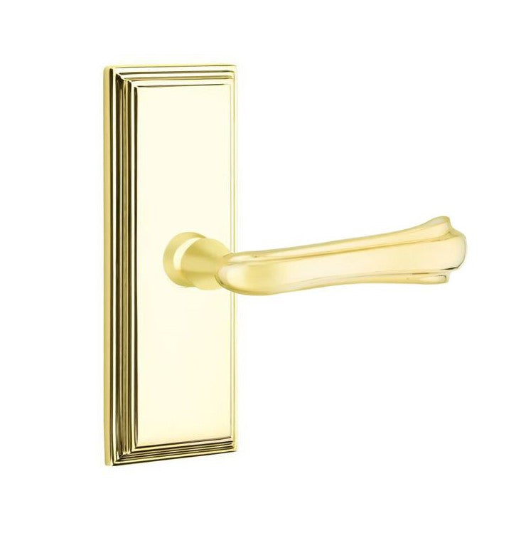 Emtek Wembley Lever with 7” Wilshire Sideplate