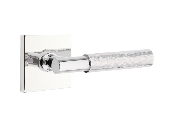 Emtek Select T-BAR Hammered Lever Concealed Screws with Square Rosette