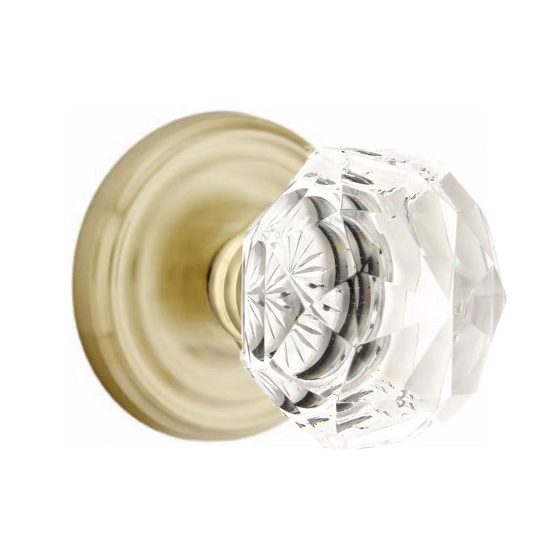 Emtek Diamond Knob With Regular Rosette