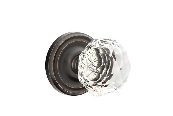 Emtek Diamond Knob Concealed Screws With Regular Rosette