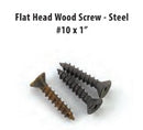 Emtek Flat Head Wood Screw - Steel No. 10 x 1”