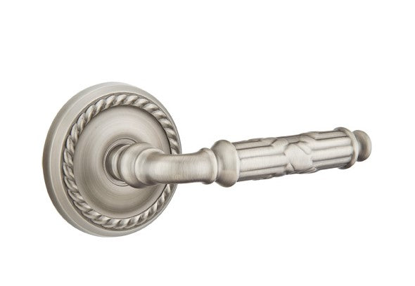 Emtek Ribbon & Reed Lever Concealed Screws with Rope Rosette