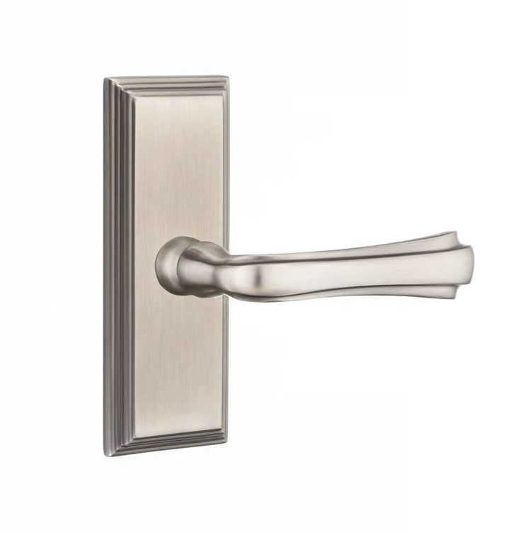 Emtek Wembley Lever with 7” Wilshire Sideplate