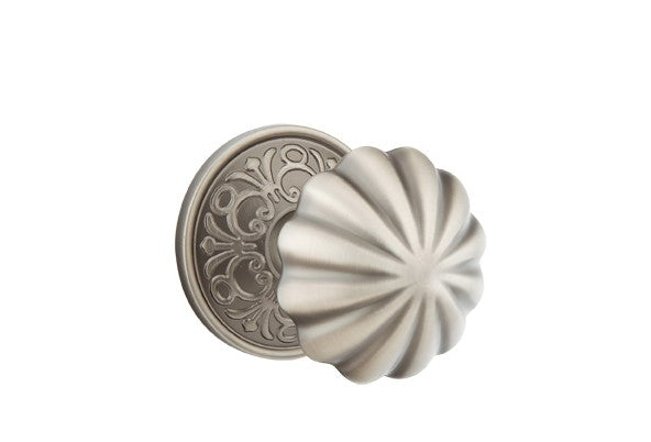 Emtek Melon Knob With Lancaster Rosette