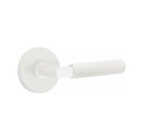 Emtek Select L-Square Knurled Lever Concealed Screws with Disk Rosette