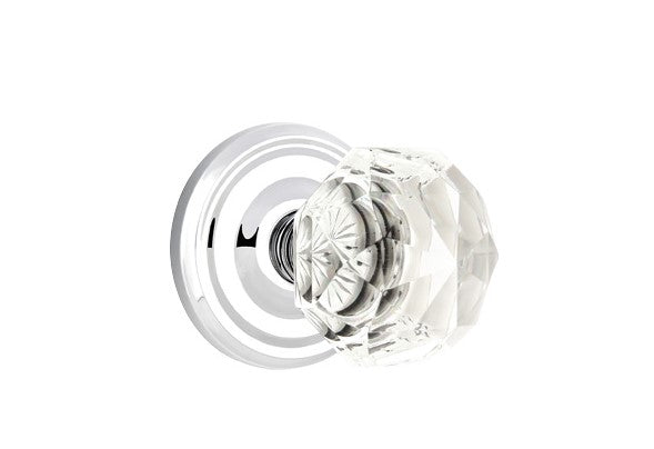 Emtek Diamond Knob With Regular Rosette